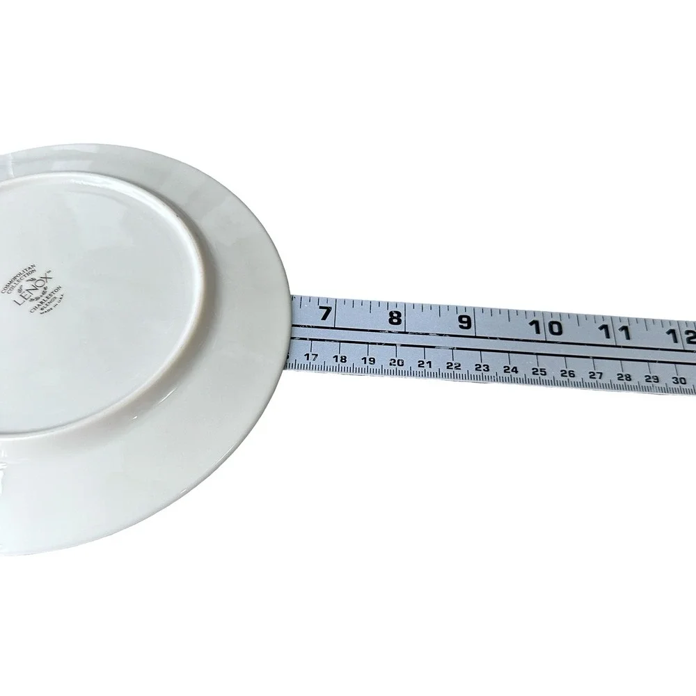 Lenox Charleston Bread Plates Set of 12‎ Cosmopolitan Collection Platinum Trim